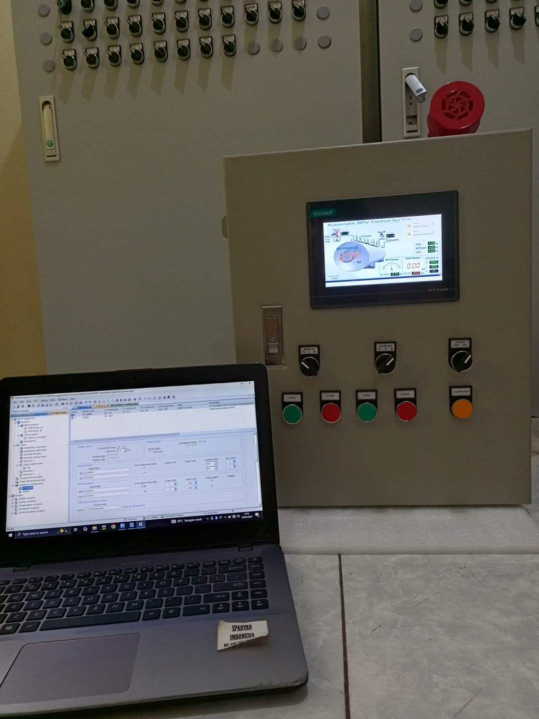 Panel Back Pressure Valve